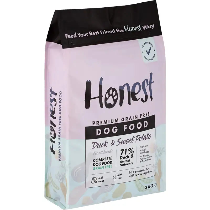 Honest Duck & Sweet Potato | Grain-Free Dry Dog Food 3 KG – Honest Pet ...